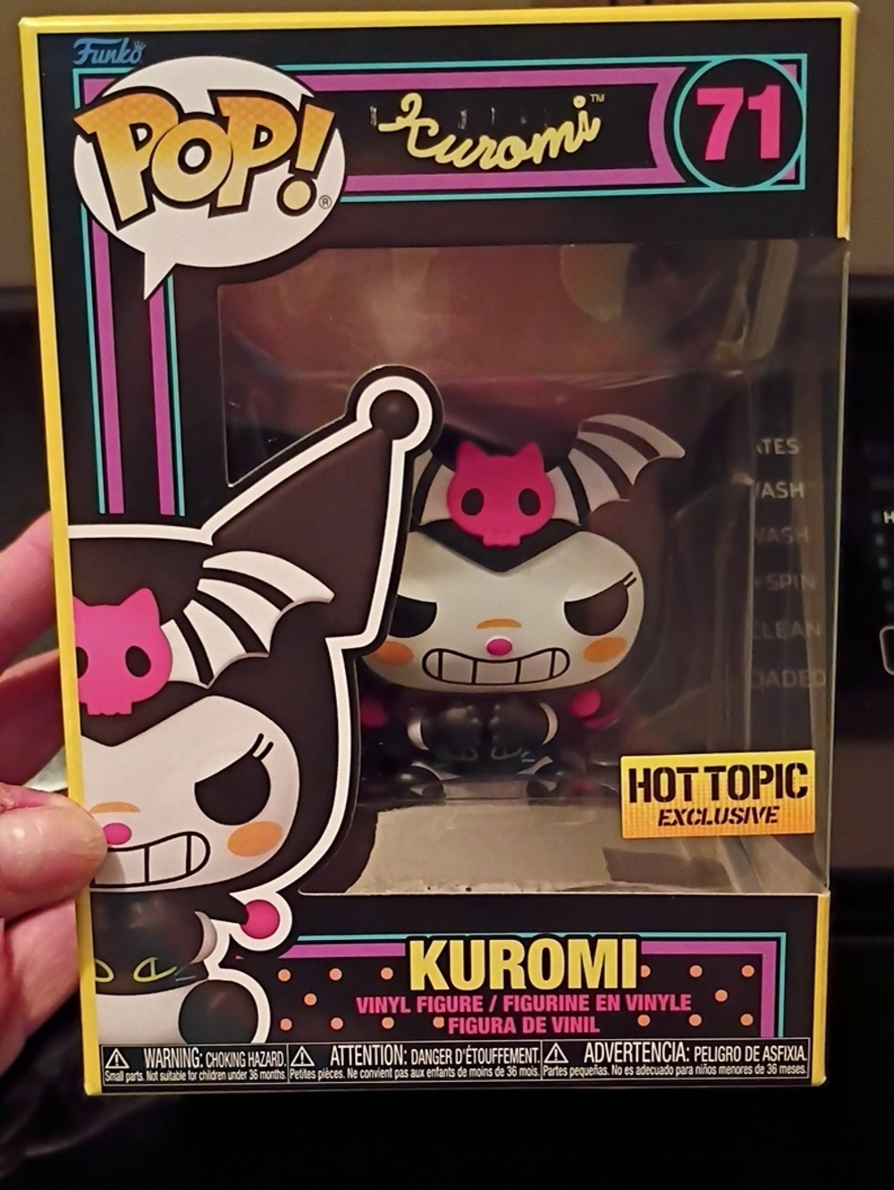 Funko Kuromi Vinyl Figure — Black, Pink & White
